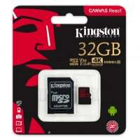 Micro SDHC 32GB Class 10 UHS-I V30 adapterrel
